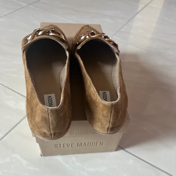 2806 Steve Madden Women's Flats Cognac Suede 8.5 - Picture 7 of 10